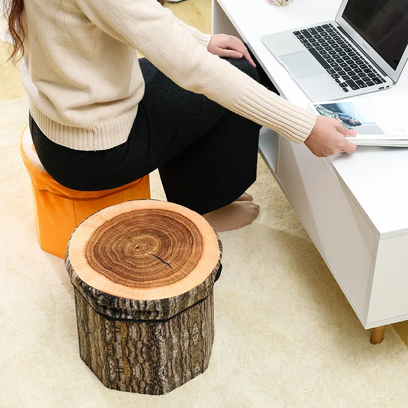 

Fruit Storage Stool Children Storage Box for Toys Clothes Watermelon Root Orange Lemon Pineapple Chair Boxes Can Seat