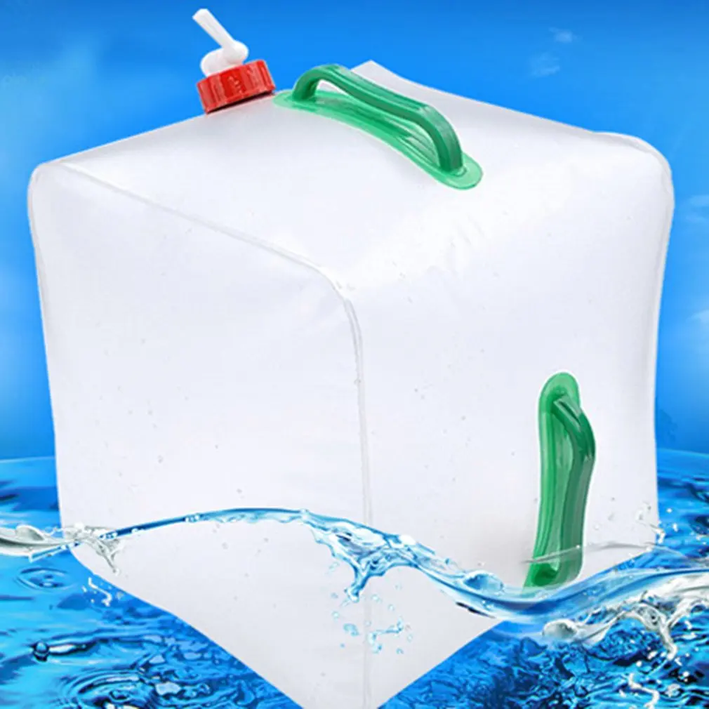 20L складная сумка для питьевой воды для спорта на открытом воздухе, кемпинга, туризма, путешествий, контейнер для хранения воды, держатель для напитков