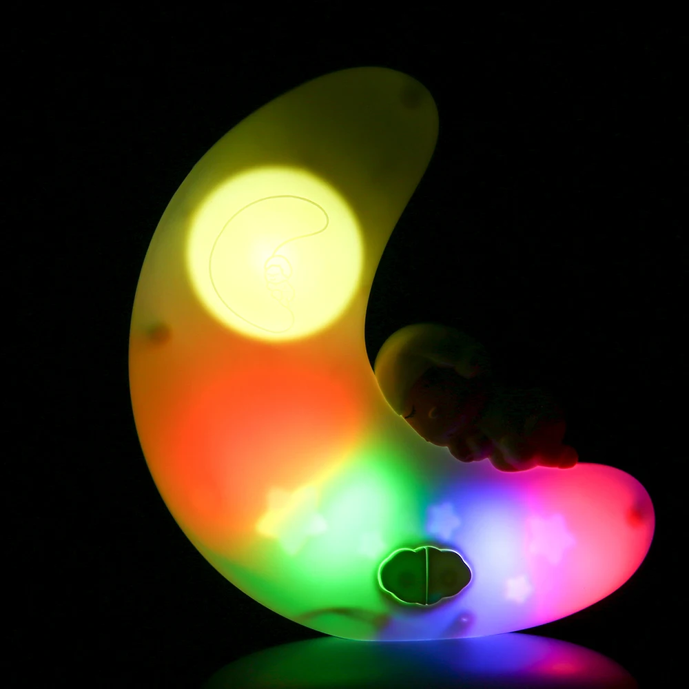 Детская музыкальная лампа красочный свет с 3 колыбельными сажа для детского сна для ухода за ребенком