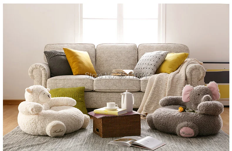 Lovely Alpaca Sofa Elephant Sofa Bean Bag lazy sofa Comfortable Living room leisure Bean bag sofa Students/Kids tatami chair Lovely Alpaca Sofa Elephant Sofa Bean Bag lazy sofa Comfortable Living room leisure Bean bag sofa Students/Kids tatami chair