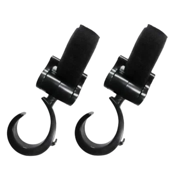 

2pcs Multi Purpose Premium Stroller Hook Accessories Hanger for Purse Groceries Clothing Baby Diaper Bags