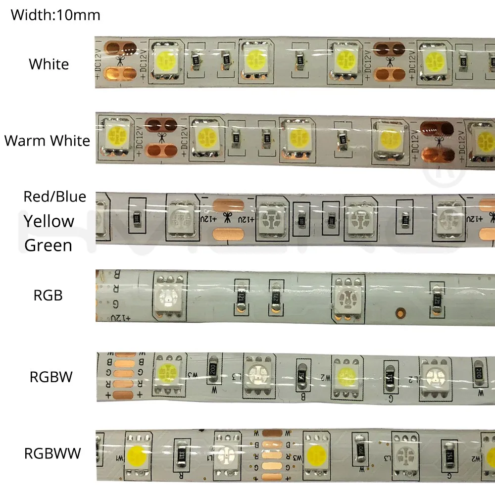 60 Светодиодный s/m 300 светодиодный 5050 SMD DC12V светодиодный водонепроницаемый гибкий Riddon лента белый RGB вечерние светильник гибкий светильник для автомобиля