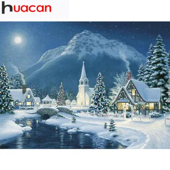 

Diamond Painting Winter Landscape DIY 5D,Diamond Mosaic Snow,Handmade,Cross Stitch Kits,Diamond Embroidery,Patterns,Rhinestones