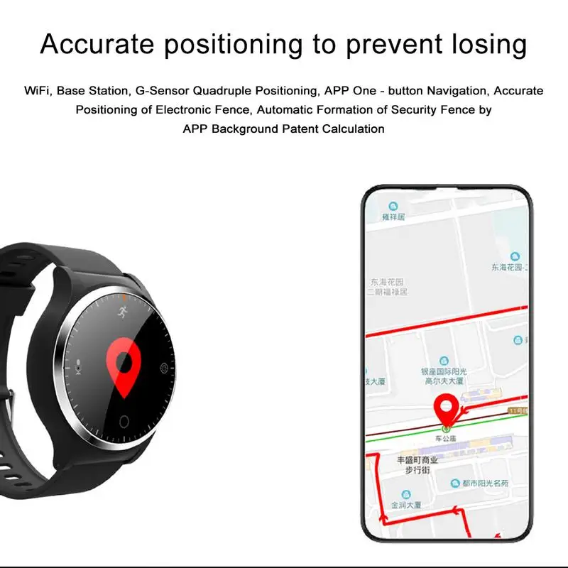 High-tech Health Monitoring Smart Watch Smart Watch H18 Two-Way Communication SOS GPS Positioning Waterproof Phone Watch