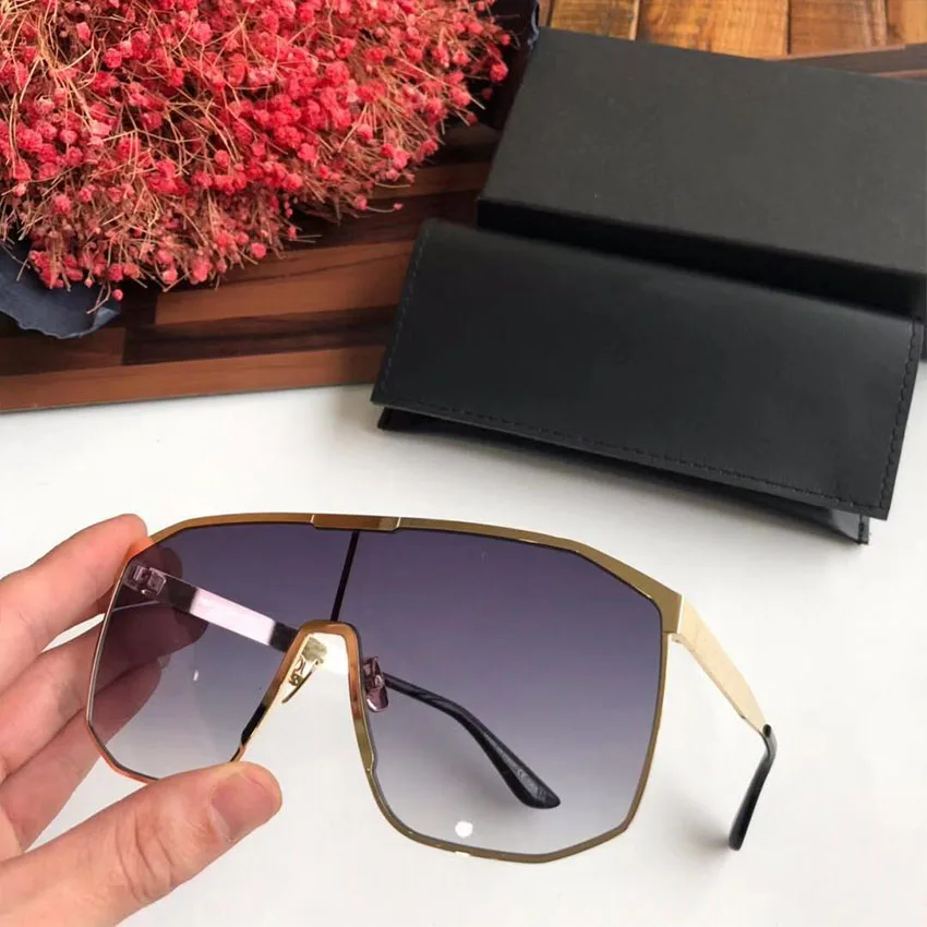 Sonnenbrille black And Marke Goggle Gradienten Frauen So Sams Übergroßen silver Shades royal 2019 Blue Rahmen Dame Grey White silver Brillen Großen Black amp; Neue Vintage brown Designer Bgq0wt