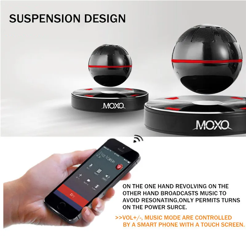 MOXO X 1 Магнитный динамик для левитации беспроводной bluetooth портативный 3D стерео