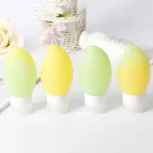 80 мл портативная силиконовая бутылка для дозировки манго, дорожная Косметическая Сжимать Пресс бутылка, Упаковочная бутылка лосьон шампунь контейнер для ванной