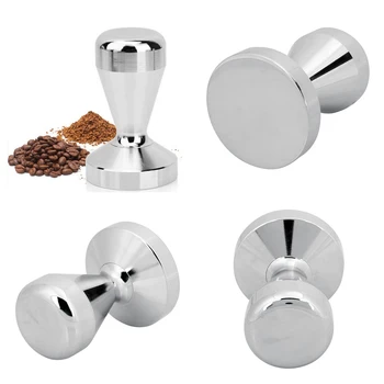 

Stainless Steel Coffee Espresso Tamper 51mm Flat Base Durable Coffee Bean Powder Press Hammer Tamper Cafe Tools