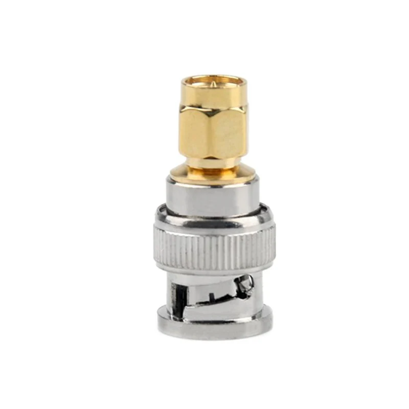 1/10 PCS Adapter BNC Plug Male To SMA Male RF Connector Straight M/M PTFE Gold Plating Nickel Plating E2shopping -- O6 W 1/10 PCS Adapter BNC Plug Male To SMA Male RF Connector Straight M/M PTFE Gold Plating Nickel Plating E2shopping -- O6 W