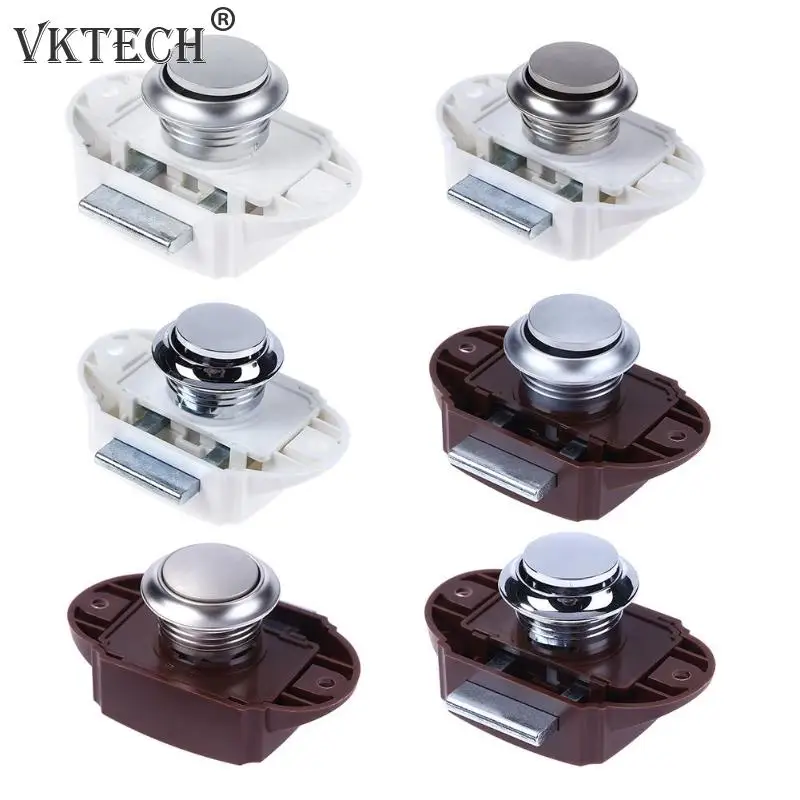 

Keyless Large Button Lock Camper Car Push Lock RV Caravan Boat Motor Latch Home Cabinet Drawer Latch Lock For Furniture Hardware