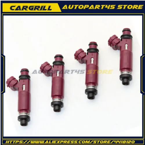 4X 195500-3310 Fuel Injector 1.6L 1.8L L4 B6ZE Z681-13-250 Nozzle Injection 1955003310 195500 3310 NEW For MAZDA | Автомобили и