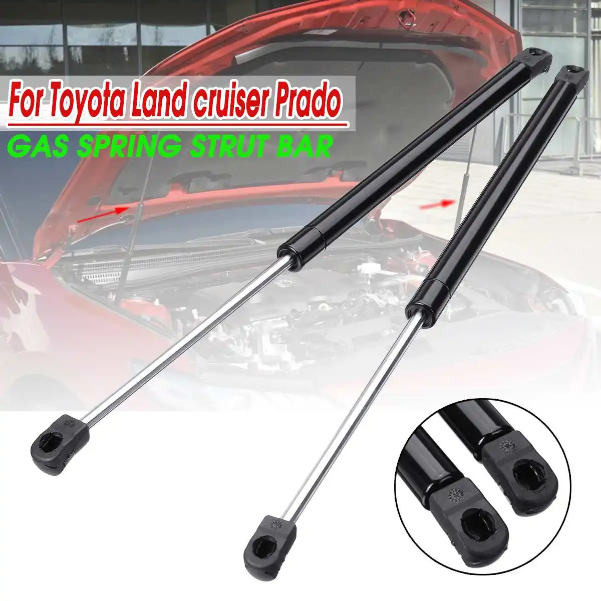

2pcs Car Front Gas Spring Struts Prop Lift Support For Toyota Land cruiser Prado 480mm