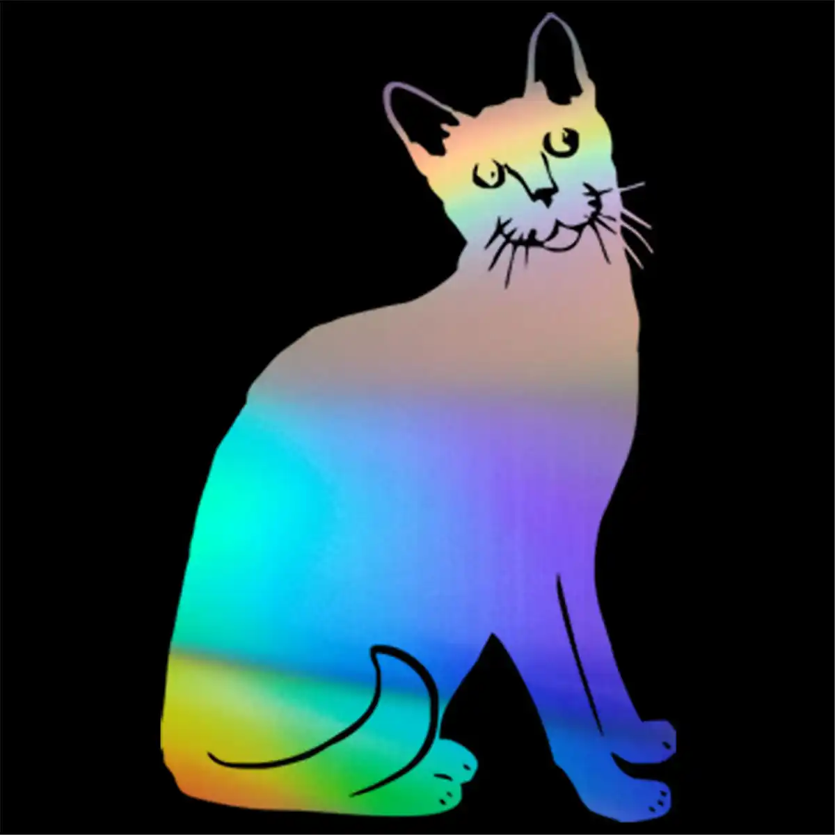 Detail Feedback Questions About Black Cat Sitting Side On Wall Home Detail Feedback Questions About Black Cat Sitting Side On Wall Home Gl Window Door Car Sticker Laptop Auto Truck Animal Vinyl Decal Decor