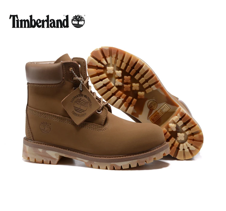 TIMBERLAND Для мужчин Уникальный 10061 в стиле милитари с камуфляжным рисунком на подошве; уличные ботинки, Для мужчин с высоким берцем кожаные ботильоны светильник коричневого цвета повседневная обувь больших размеров 40-45