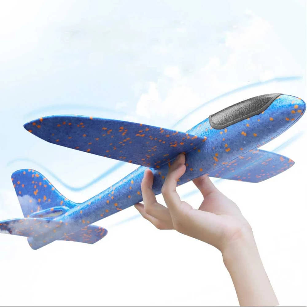 

35CM DIY Kids Toys Hand Throw Flying Glider Planes Foam Aeroplane Model Party Bag Fillers Flying Glider Plane Toys For Kids Game