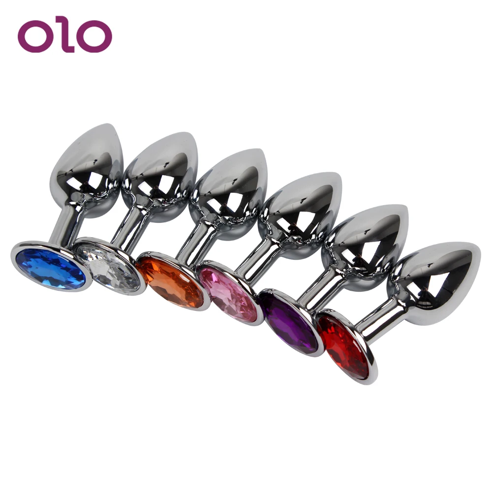 OLO Diamond Metal Anal Plug Stainless Steel Masturbation Butt Bead Prostate Massage Sex Toys for Women Men Gay | Красота и здоровье