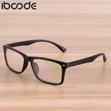 Iboode квадратная имитация деревянных очков, оправа ретро для женщин и мужчин, прозрачные линзы, оптические оправы для очков, очки унисекс