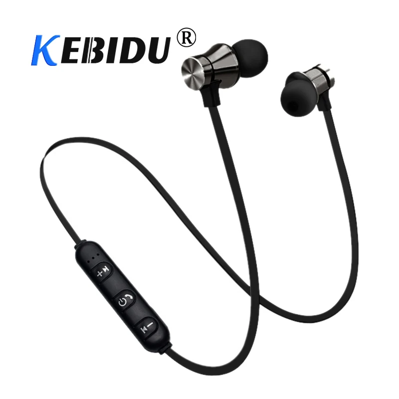 Магнитные музыкальные Bluetooth-наушники Kebidu XT11 с микрофоном Спортивная