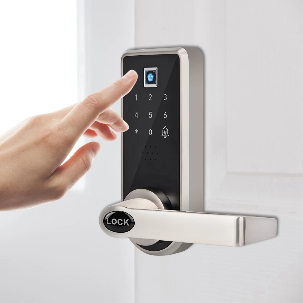 

Fingerprint Password Touchscreen Smart Door Lock Home Entry Scurity Lock On Sale