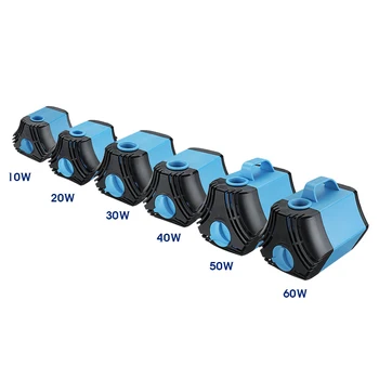 

10/20/30/40/50/60W 650-3500L/H Ultra-Quiet Submersible Water Pump Filter Fish Pond Fountain Aquarium Tank High-lift EU Plug 220V