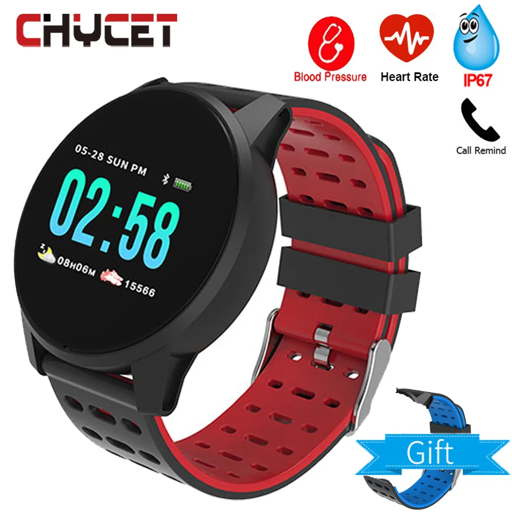 

Fitness Tracker Smart Bracelet Blood Pressure Measurement Watch Heart Rate Monitor Waterproof IP67 Smart Band Watch Women Men