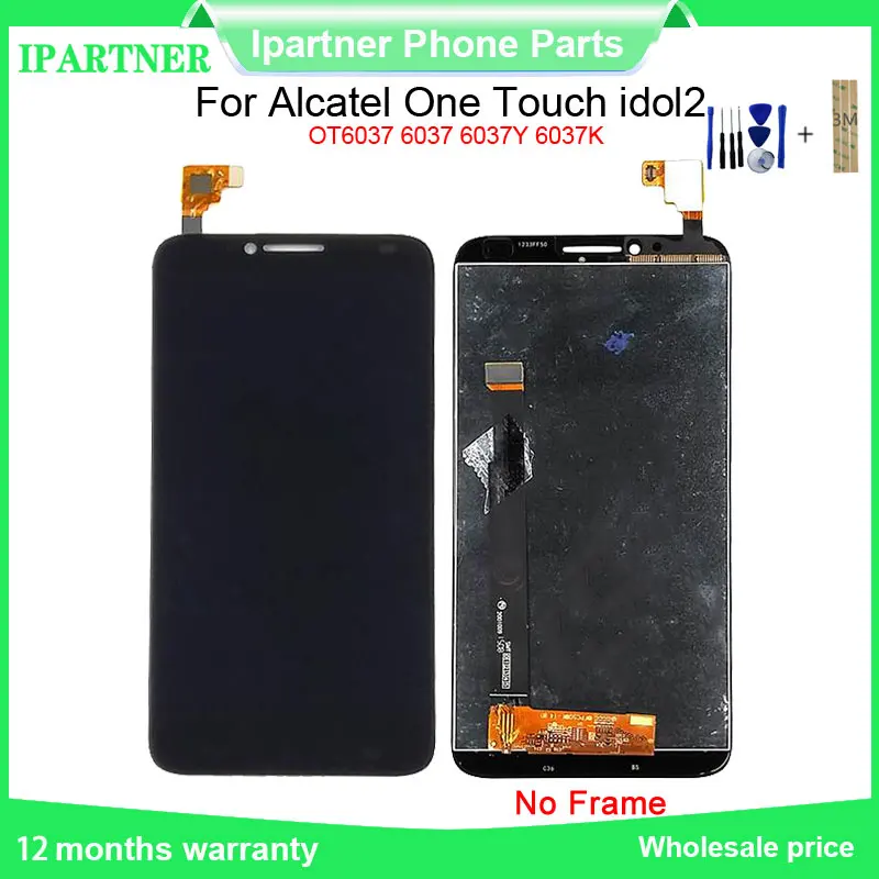Для Alcatel One Touch idol2 OT6037 6037 6037Y 6037K ЖК-дисплей кодирующий преобразователь сенсорного