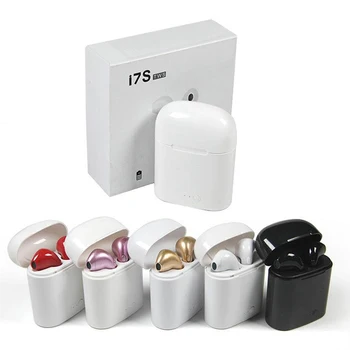 

50PCS Free DHL Wireless Earphone Mini i7s TWS Bluetooth in-ear with Charging box Handsfree For iPhone Xiaomi Samsung smartphone