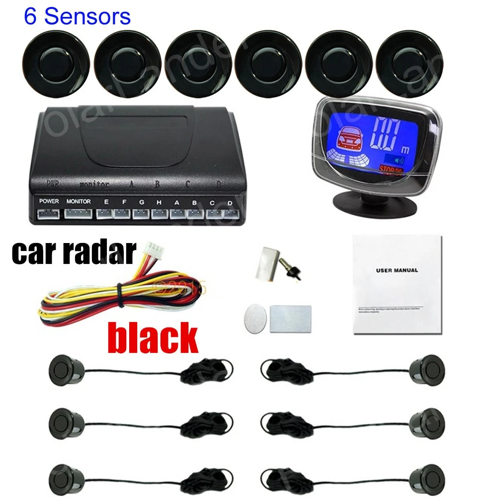 Sensor De Aparcamiento Conjunto de Radar de Marcha Atrás simple Zumbador Alarma Sistema V6B2