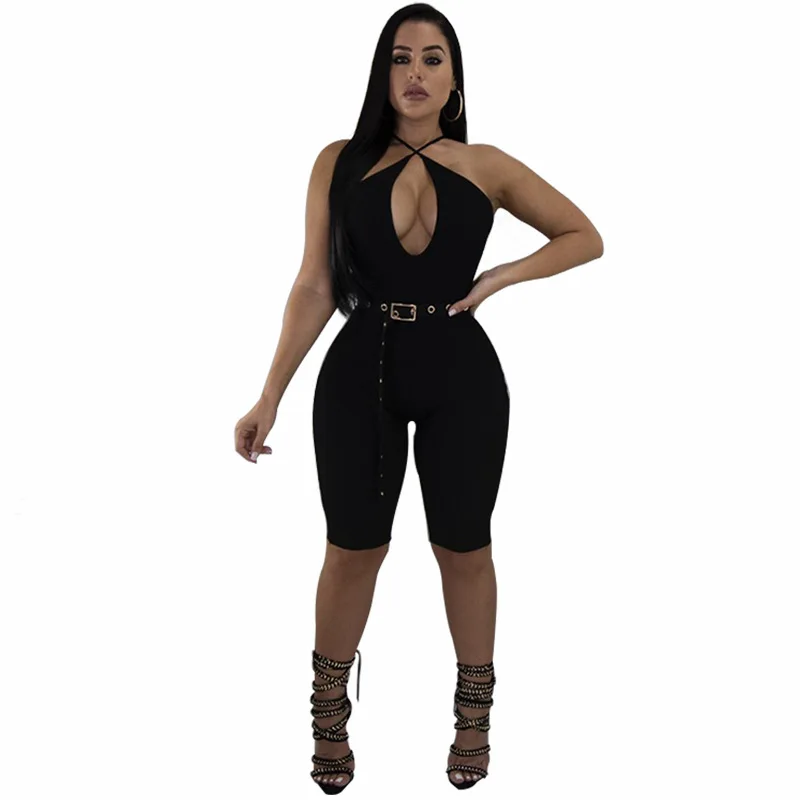 Sexy Spaghetti Strap Backless Jumpsuit Women V Neck Sleeveless Party Elastic Rompers Female Casual Playsuit Tracksuit Overalls Sexy Spaghetti Strap Backless Jumpsuit Women V Neck Sleeveless Party Elastic Rompers Female Casual Playsuit Tracksuit Overalls