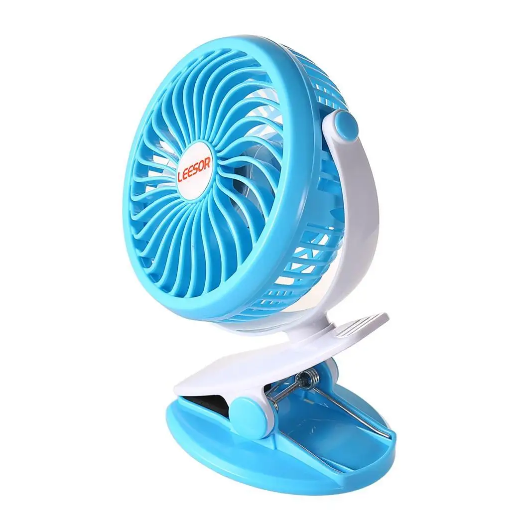 

Homdox F130 USB Clip Fan 5V Stepless Variable Speed Charge Clip Fan 360 Degree RotationABS Fan