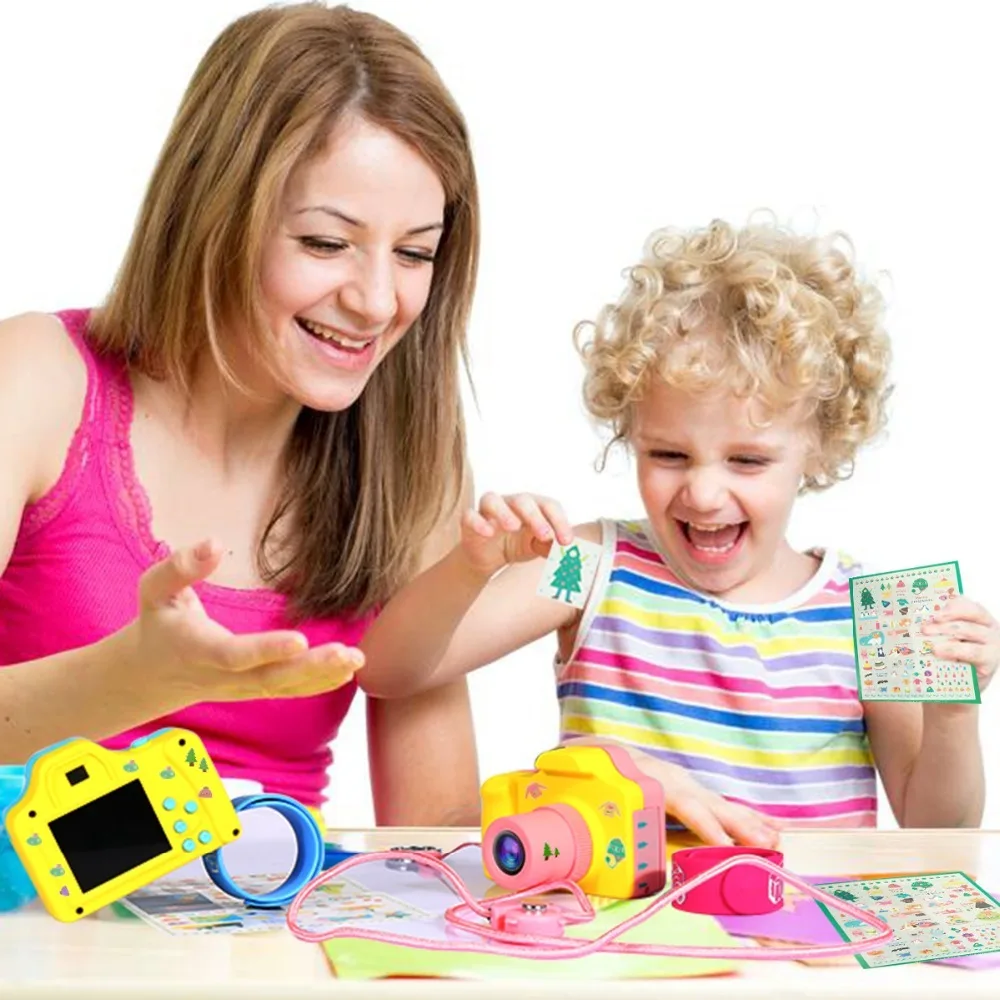 1.77Inch Mini Kid Cameras 5MP HD Projection Digital Camera Digital Portable Child Children Educational Gift for Kids