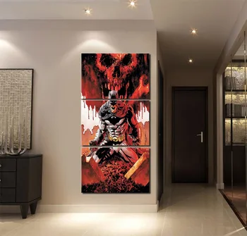 

Canvas HD Print Posters 3 Piece Comics Batman Modular Picture Home Decorative Children Room Oil Painting Modern Wall Art Draw