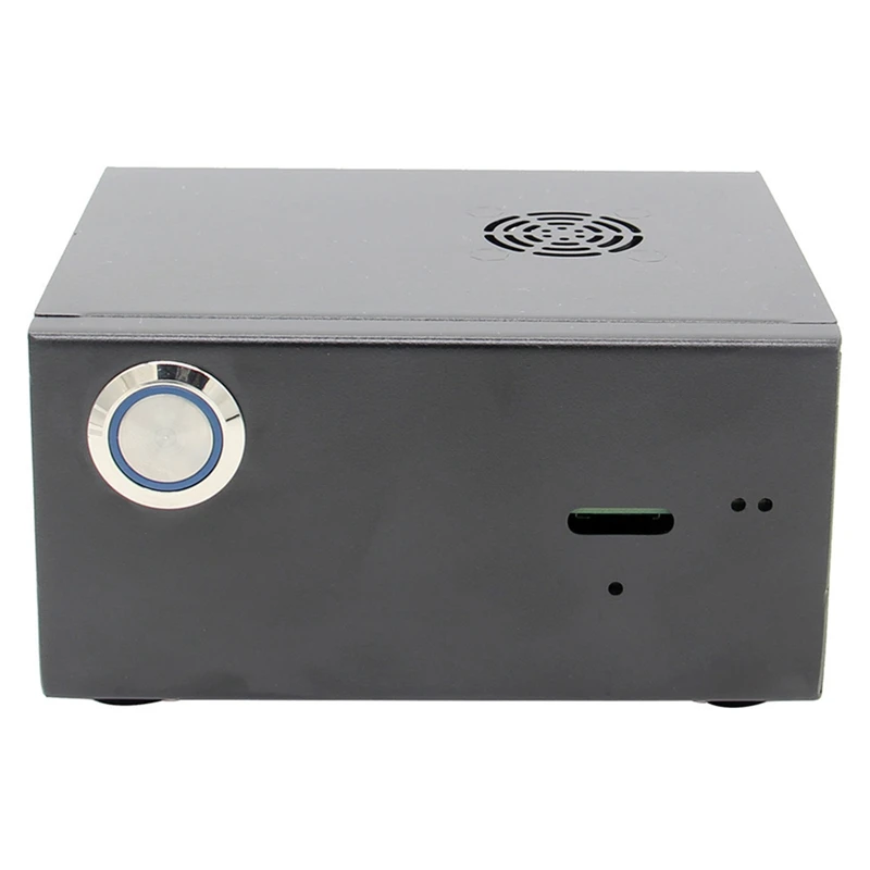 

Raspberry Pi X820 V3.0 Ssd&Hdd Sata Storage Board Matching Metal Case / Enclosure + Power Control Switch + Cooling Fan Kit