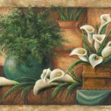 Vessels And Callas Poster Print by Janet Stever (26 x 18) | Дом и сад