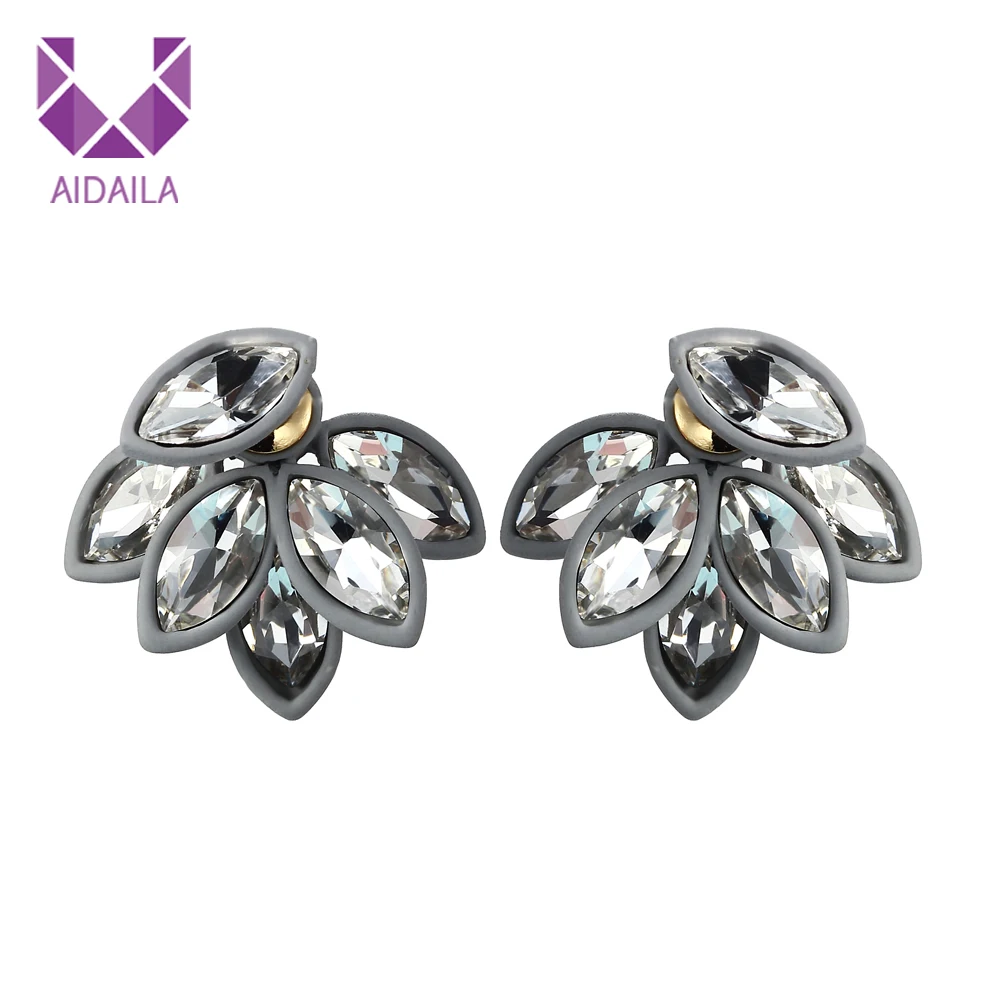 

Women Earrings Jackets with Crystal Earrings for Office Ladies Statement Jewelry Dropshipping New