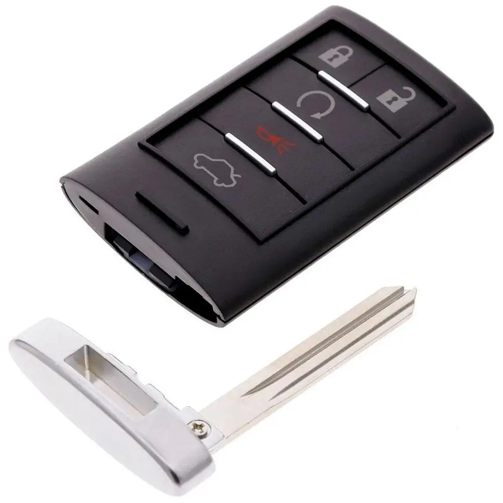 5 Buttons Remote Key Fob Case Shell Replacement for Cadillac DTS CTS STS XTS Car's Key Shell-in ...