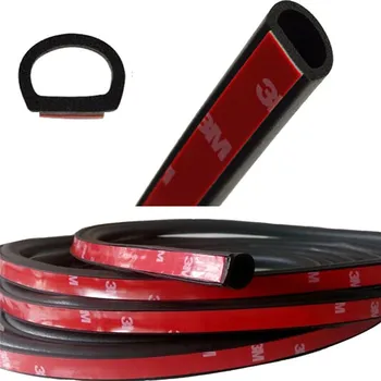 

4Meter Big D Car Rubber Seal Sound Insulation Car Styling Door Seal Weatherstrip Car Supplies Sealing Strips Auto Rubber Seals