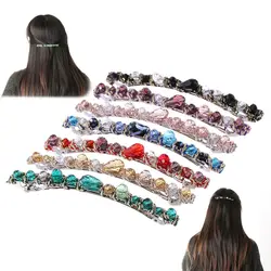 2019 красочные кристалл заколки со стразами Шпилька зажим для волос резинки для волос обруч для волос аксессуары