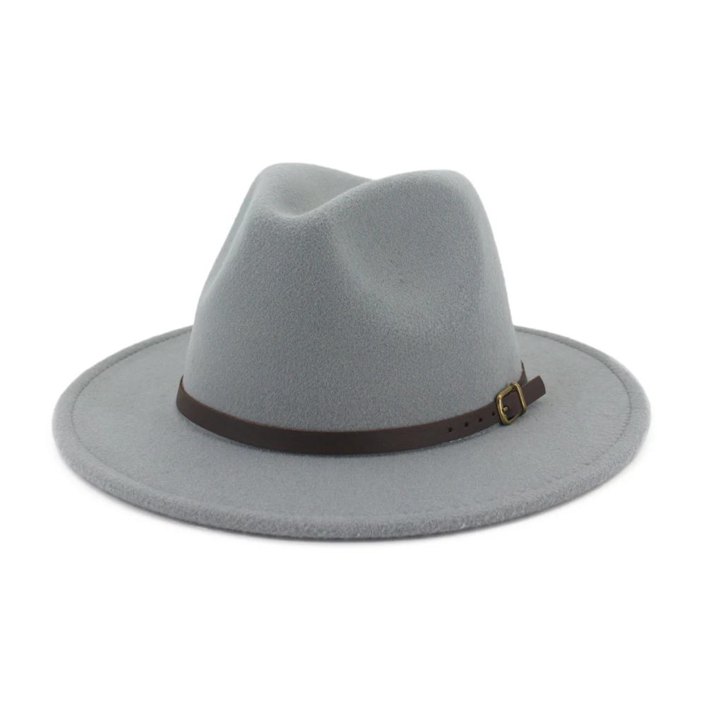 Новая Осенняя мужская шляпа Fedora Wo Мужская мода джаз лето весна черный имитация