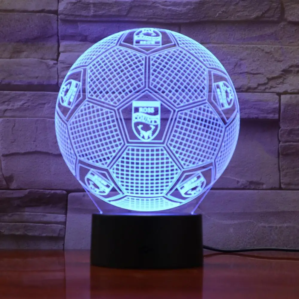 

AW-924 Football Soccer Team Logo 3D LED Lamp 7 Colors Changing Remote Touch Control USB Gift Epacket Fast Dropshipping Service