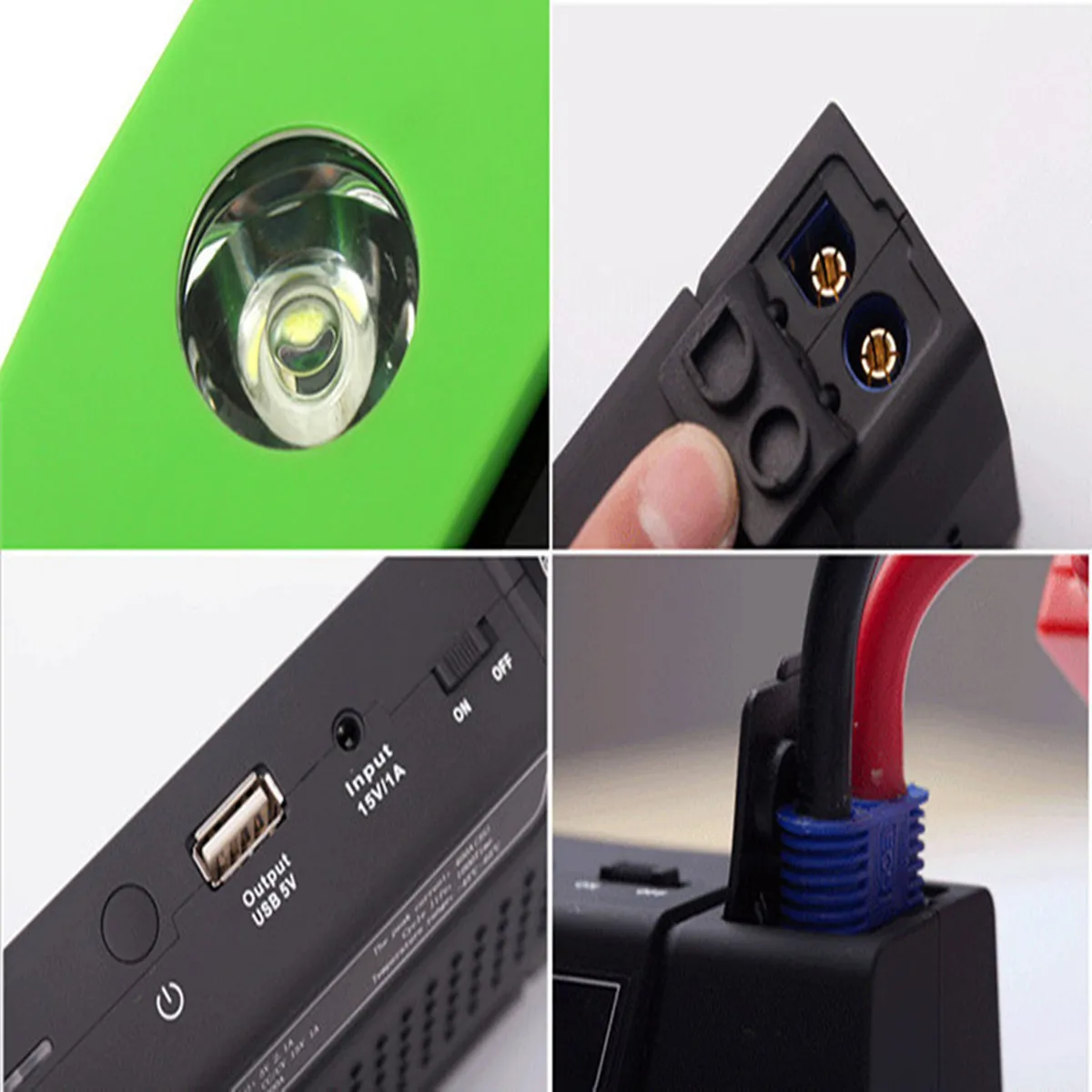 Multifunction Jump Starter 30000mAh 12V/16V/19V 400A Portable Power Bank Car Battery Booster Charger Starting Device