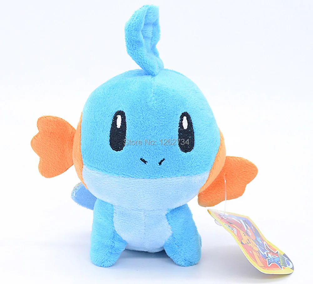 10/лот 7 стилей Alola Vulpix Cubone Lapras Litten Mudkip Popplio 11 см клип игрушка фигурка куклы в
