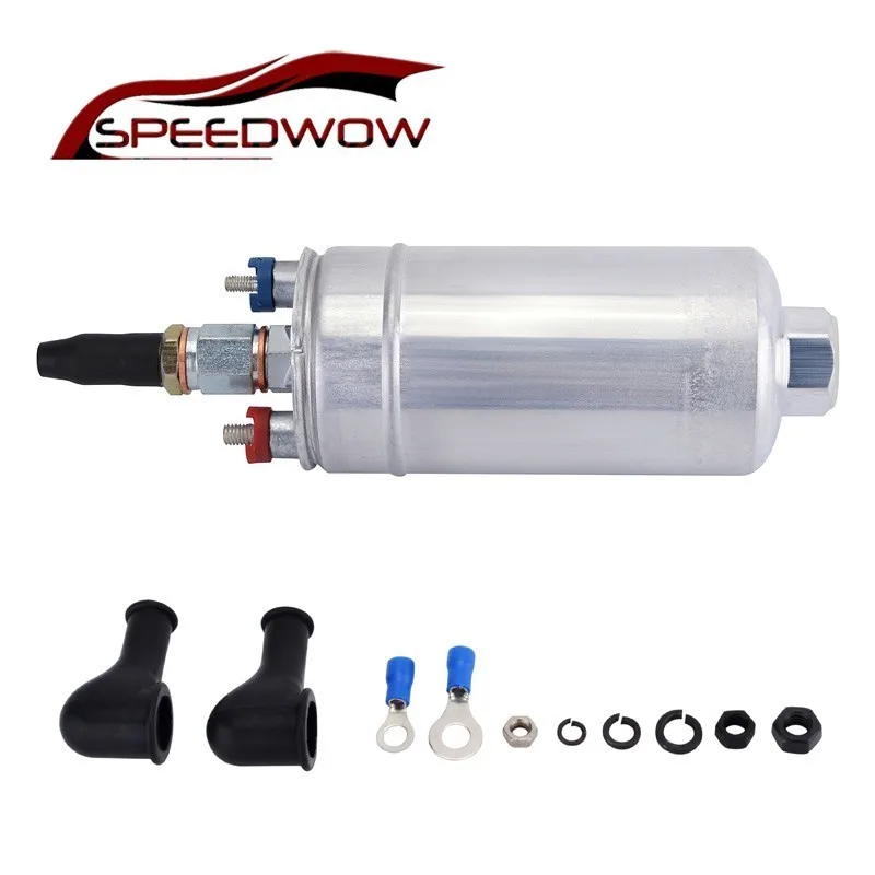 

SPEEDWOW Silver Color Aluminum Fuel Pump Supply Of Continuous Fuel To The Injector OEM 0580254044 Fuel Supply System Parts