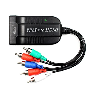 

Wiistar 1080p Component Male YPbPr Video +R/L Audio to HDMI Converter Adapter Free Shipping