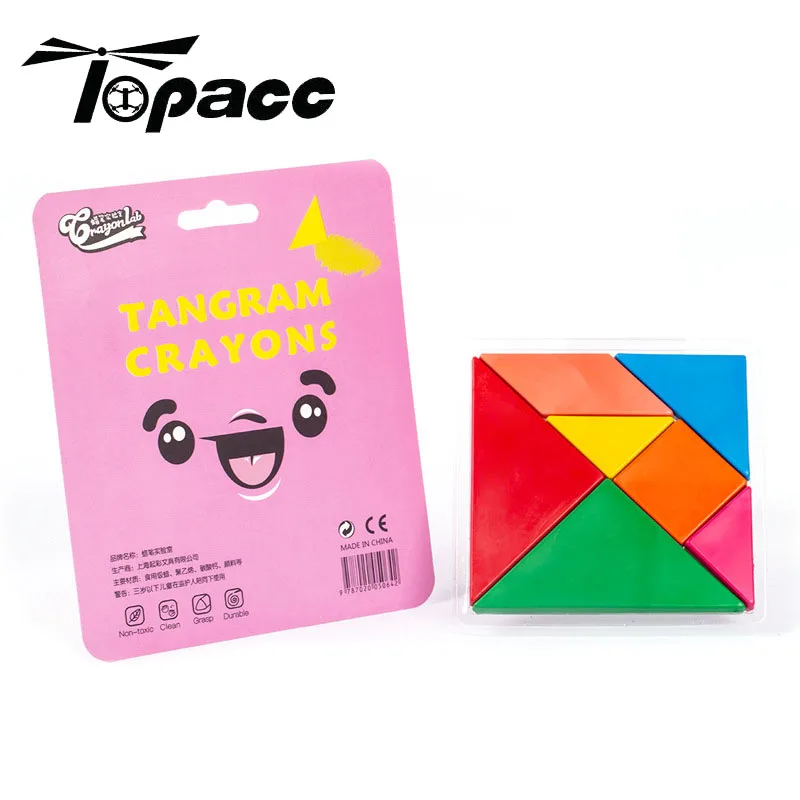 

7 Colors non-toxic Wax Creative Painting Crayons Polygon Shape Toys For Children Gifts Early Puzzle Baby Toy Drawing Art Educate