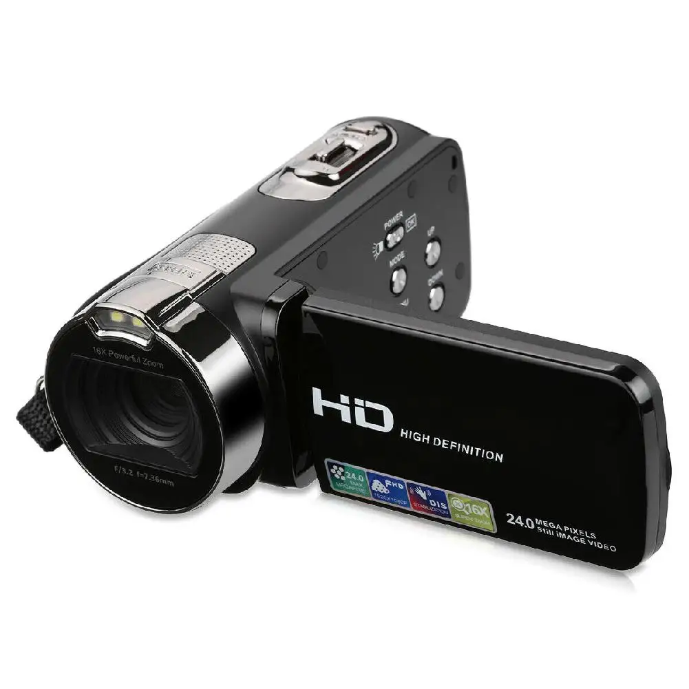 

BEESCLOVER FHD 1080P 24MP 2.7"TFT LCD 16XZOOM Digital Video Recorder DV AV Camera Camcorder r29