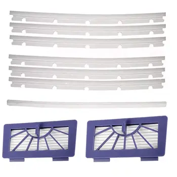 

2 HEPA Filters + 6 Compatible Blades and 1 Squeegee Replacement For Neato xv-11 xv-12 xv-14 xv-15 xv-21 XV Signature Pro Vacuu