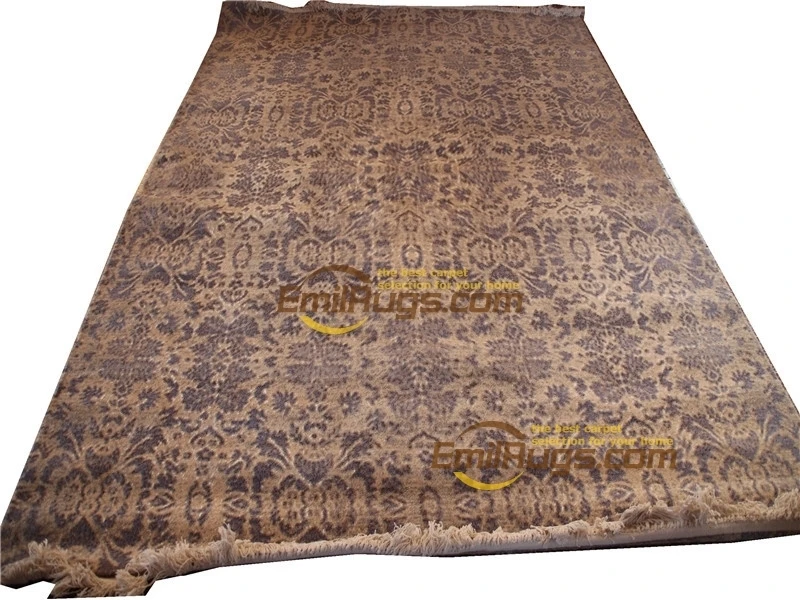 

Vintage Hand Made Savonnerie Pattern Wool Rug Carpet Handmade Turkish Carpet Natural Sheep Wool