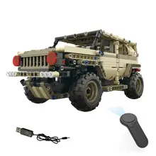 Новое поступление MoFun BB13009 2,4 г 4CH 538 шт. DIY сборка кирпичного блока бесщеточный ру автомобиль игрушки для мальчиков радиоуправление
