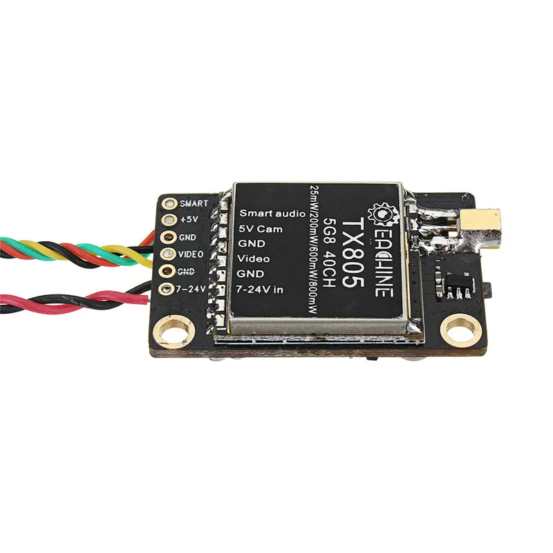 Передатчик mW FPV VTX светодиодный дисплей с поддержкой OSD/Pitmode/Smartaudio TX805 5 8 ГГц 40